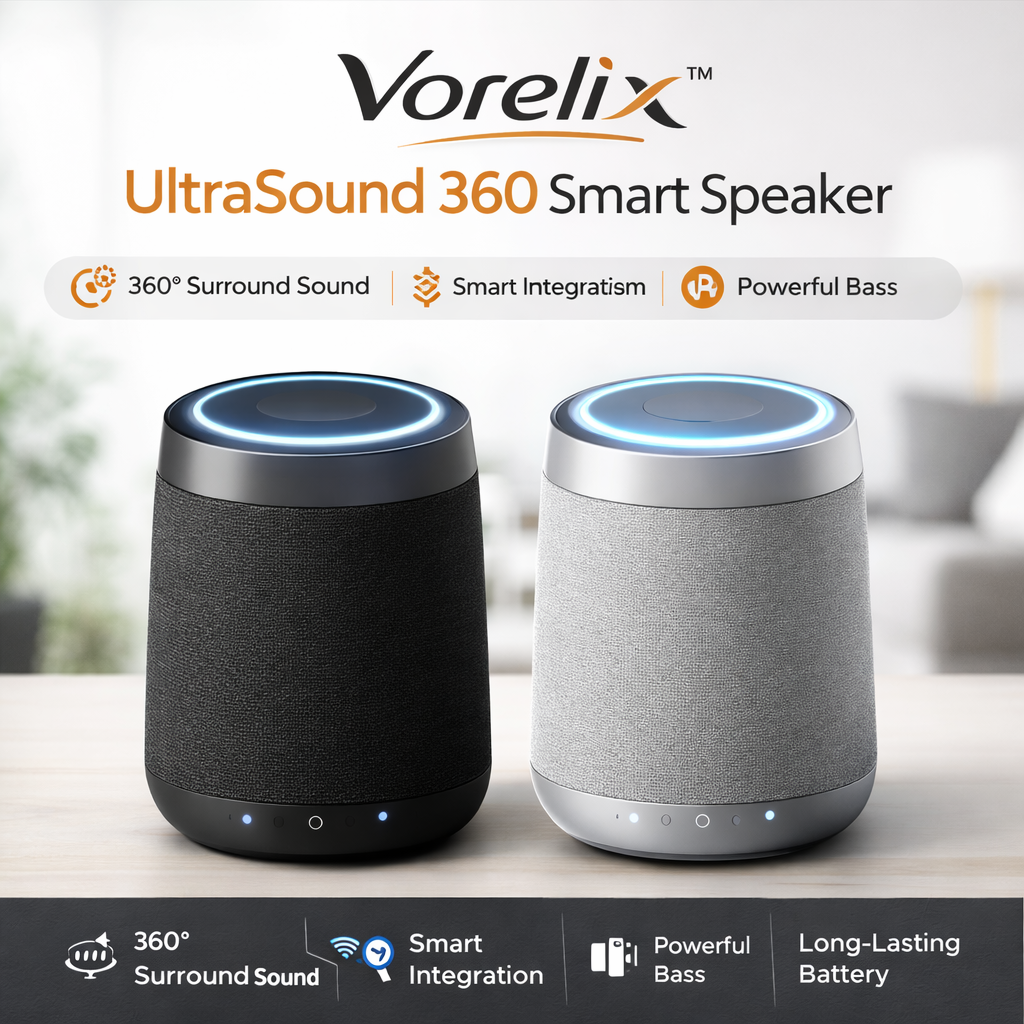 Vorelix™ UltraSound 360 Smart Speaker