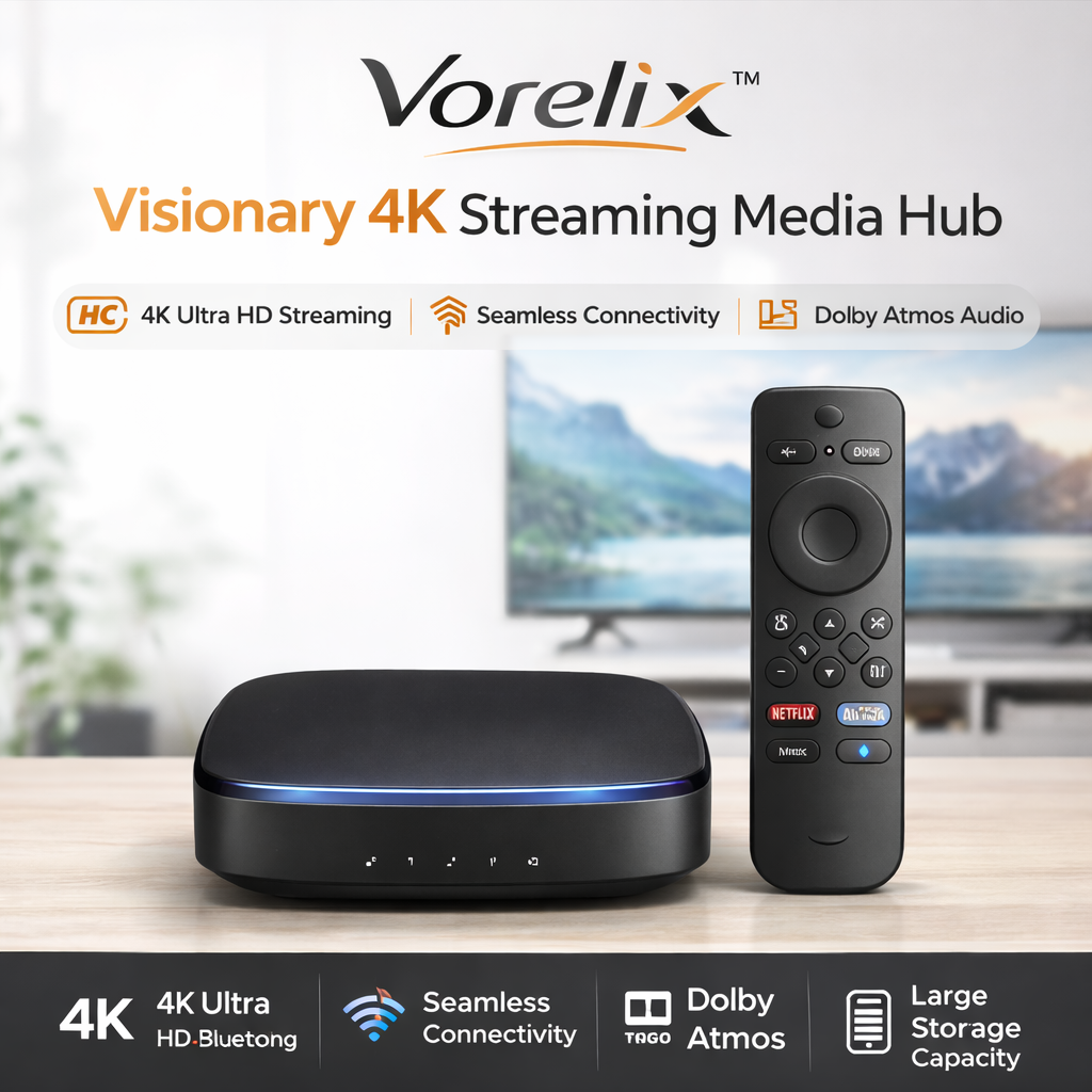 Vorelix™ Visionary 4K Streaming Media Hub