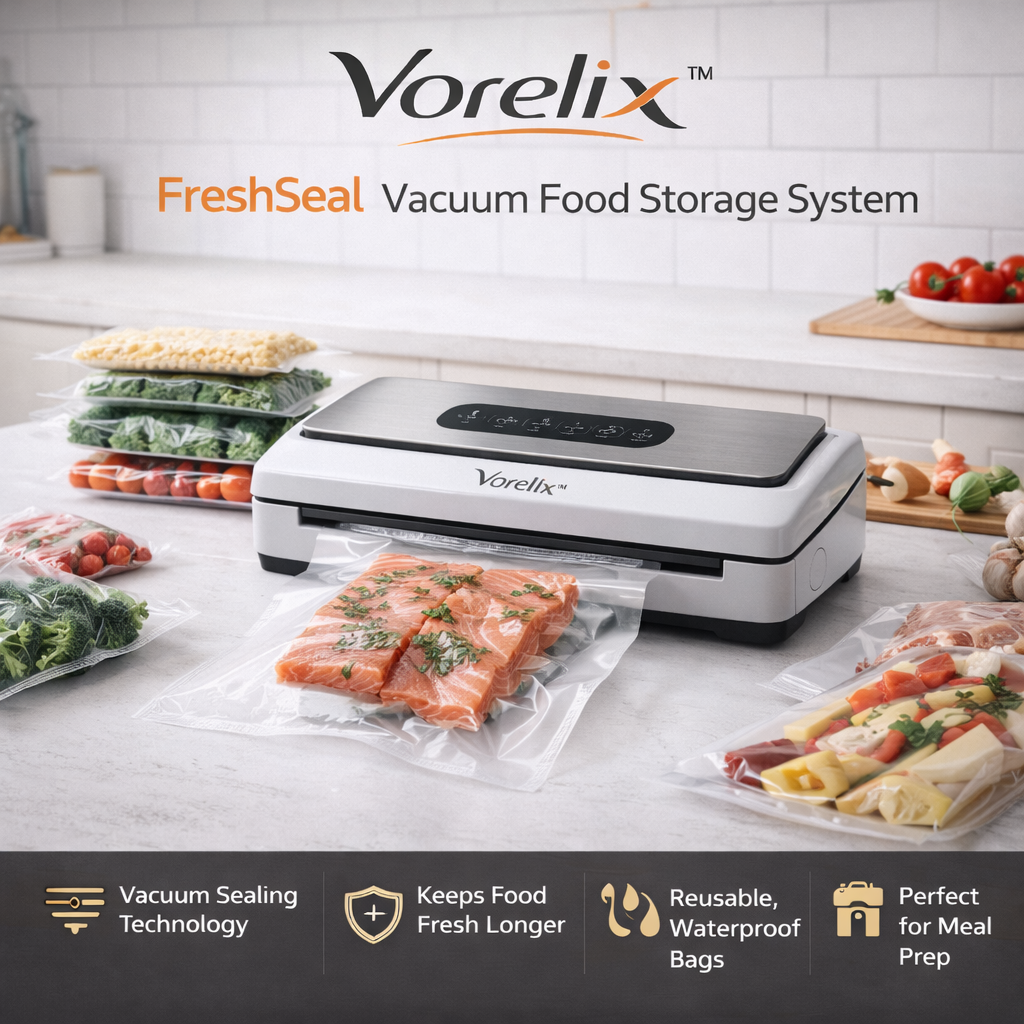 Vorelix™ FreshSeal Vacuum Food Storage System