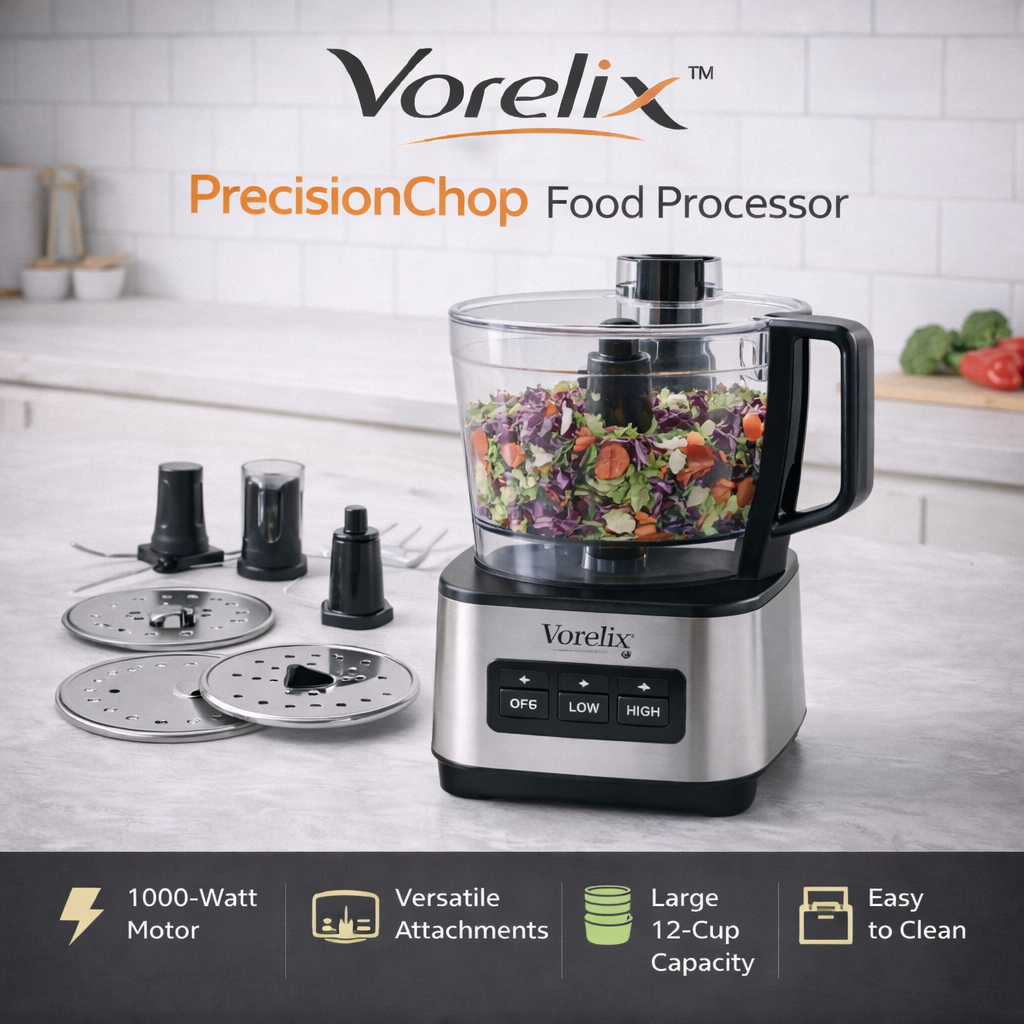 Vorelix™ PrecisionChop Food Processor