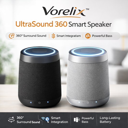 Vorelix™ UltraSound 360 Smart Speaker