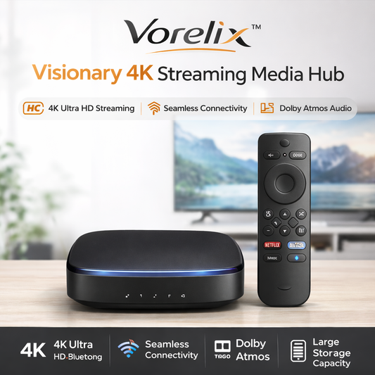 Vorelix™ Visionary 4K Streaming Media Hub