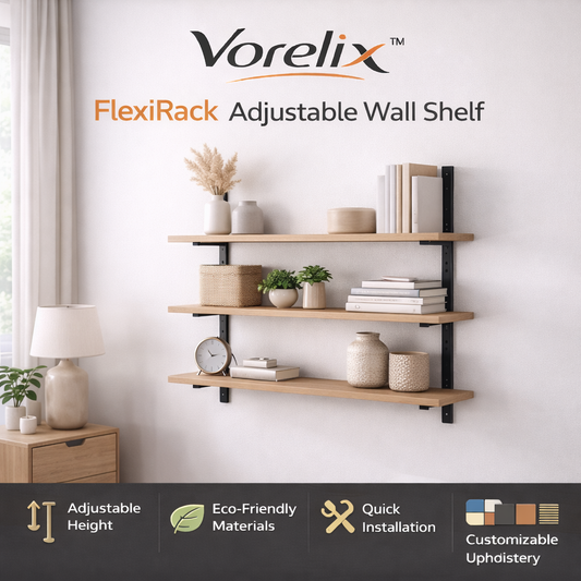 Vorelix™ FlexiRack Adjustable Wall Shelf