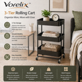 3-Tier Rolling Cart