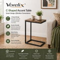 C-Shaped Accent Table